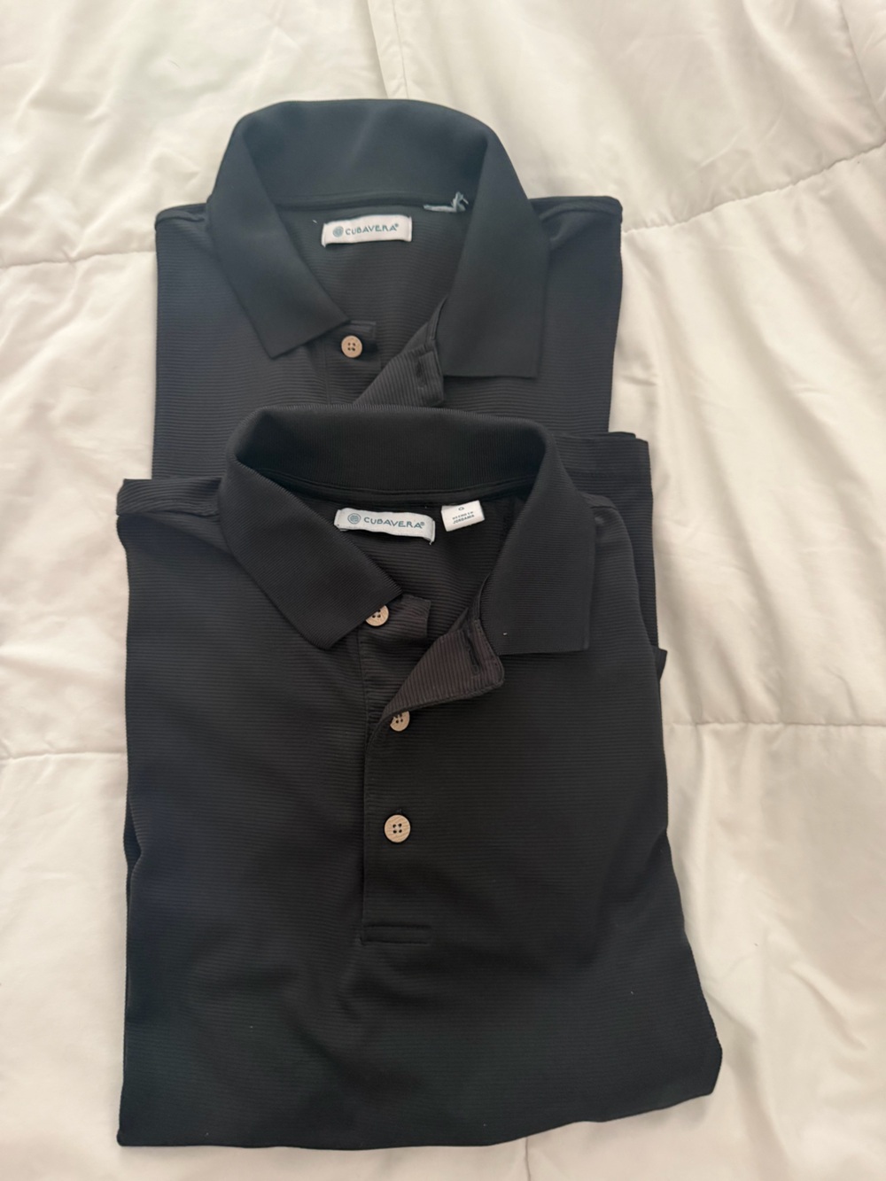 Cubavera Black Men’s Polo Shirt - Short Sleeve Performance (2 units)